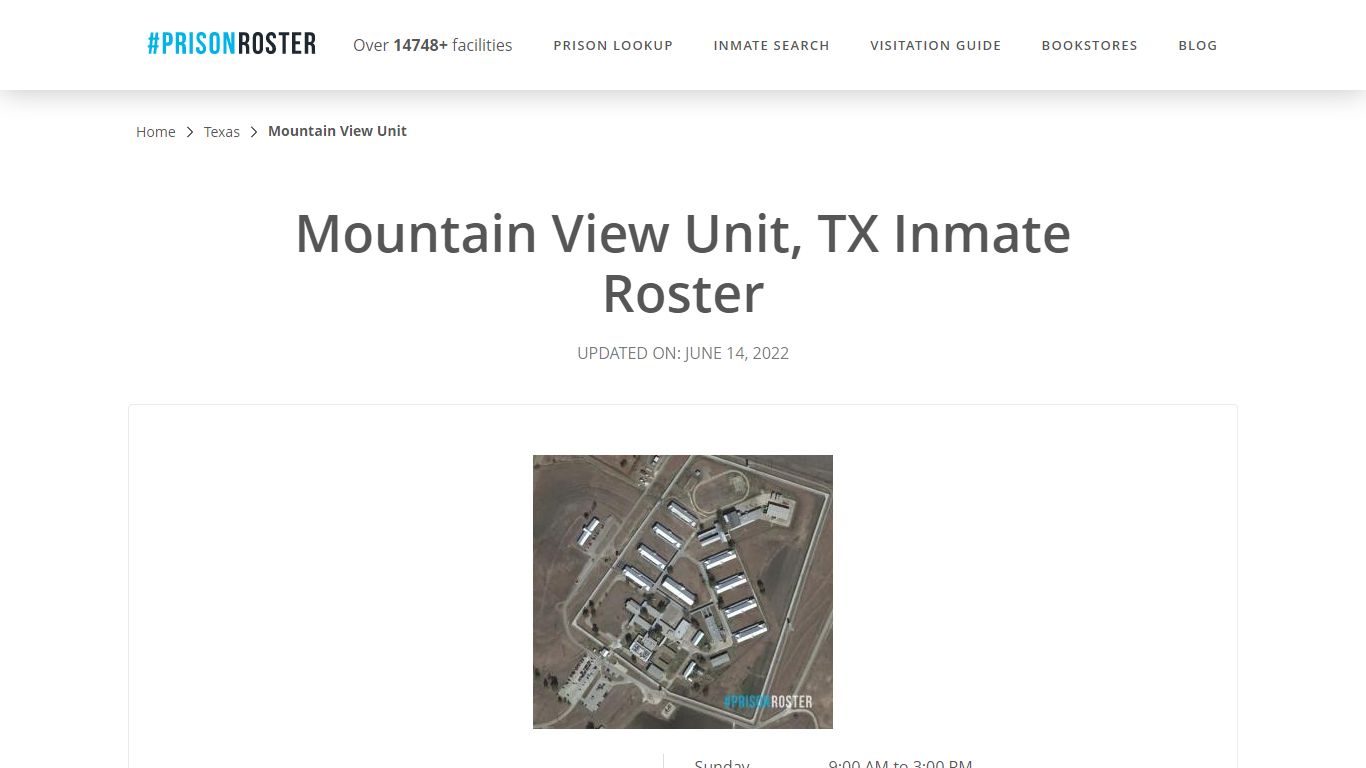 Mountain View Unit, TX Inmate Roster