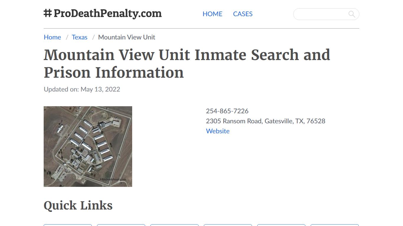 Mountain View Unit Inmate Search, Visitation, Phone no ...